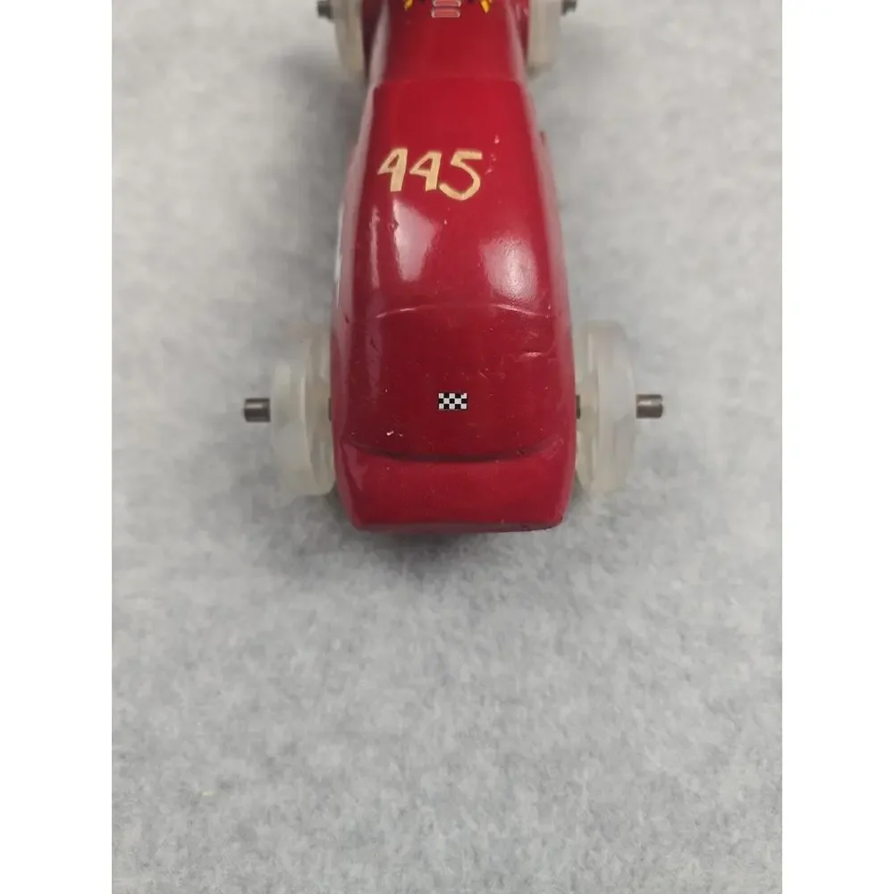 Vintage Pinewood Derby Car Custom Red Flame Lightning Awana Grand Prix Boy Scout